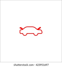 passenger car, an icon