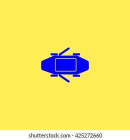 passenger car, an icon