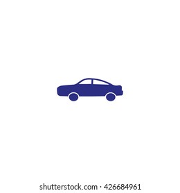 passenger car, an icon