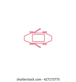 passenger car, an icon