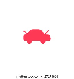 passenger car, an icon
