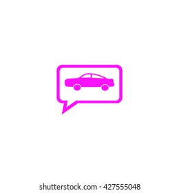passenger car, an icon