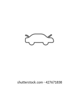 passenger car, an icon