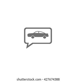 passenger car, an icon