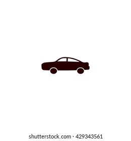 passenger car, an icon