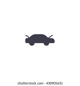 passenger car, an icon