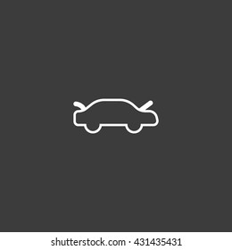 passenger car, an icon