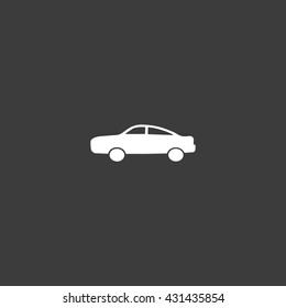 passenger car, an icon