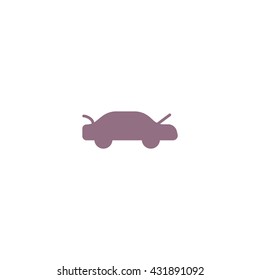 passenger car, an icon