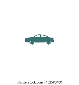 passenger car, an icon