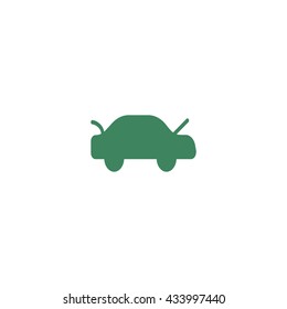 passenger car, an icon