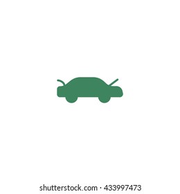 passenger car, an icon