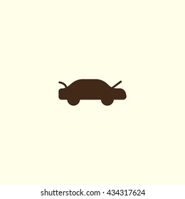 passenger car, an icon