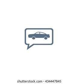 passenger car, an icon
