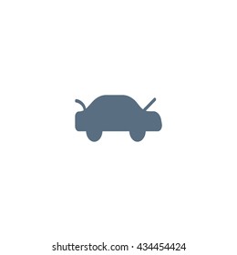 passenger car, an icon