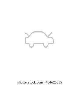 passenger car, an icon