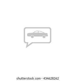 passenger car, an icon