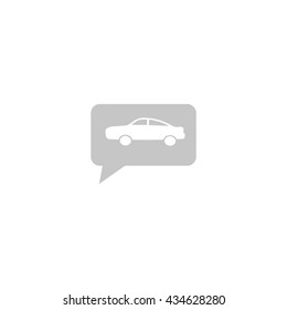 passenger car, an icon