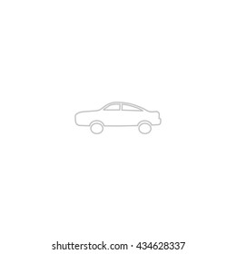 passenger car, an icon