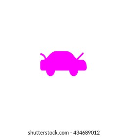 passenger car, an icon