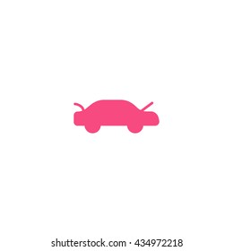 passenger car, an icon