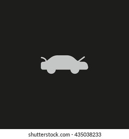 passenger car, an icon