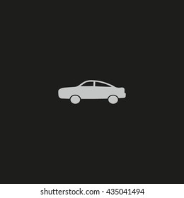 passenger car, an icon