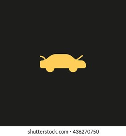 passenger car, an icon