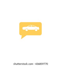 passenger car, an icon