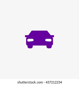 passenger car, an icon