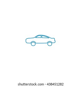 passenger car, an icon