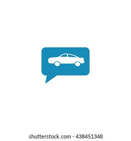passenger car, an icon
