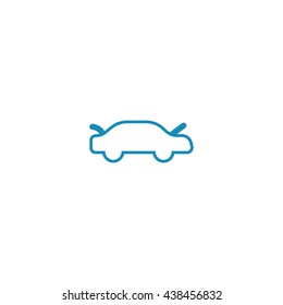 passenger car, an icon