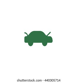 passenger car, an icon
