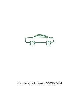 passenger car, an icon