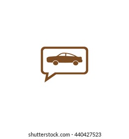 passenger car, an icon
