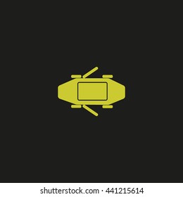 passenger car, an icon