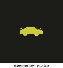 passenger car, an icon