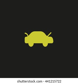 passenger car, an icon