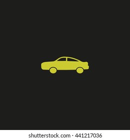 passenger car, an icon