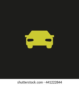 passenger car, an icon