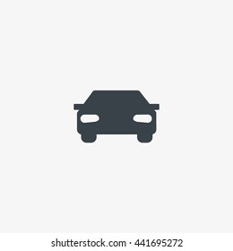 passenger car, an icon