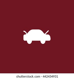 passenger car, an icon