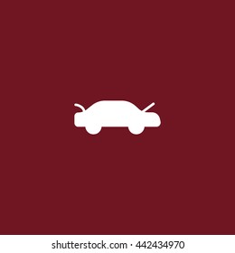 passenger car, an icon