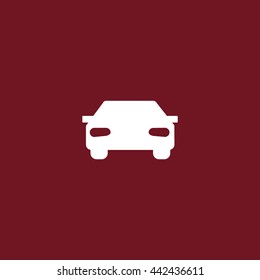passenger car, an icon