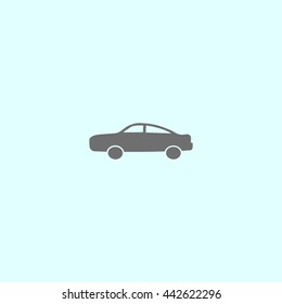 passenger car, an icon