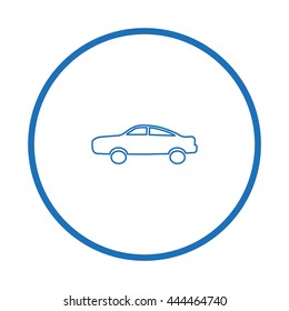 passenger car, an icon