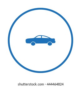 passenger car, an icon
