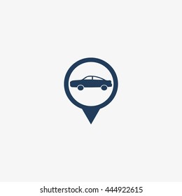 passenger car, an icon