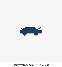 passenger car, an icon